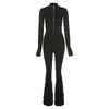 Winter Jumpsuits Black Bodysuits Sexy Outfits For Woman Rompers Bodycon Clothes Overalls Clubwear K20Q09711 210712
