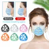 NewNewsilicone 3D-maskfäste ansiktsmask inre stödram för mer utrymme för att bekväma andning och skydda läppstiftet ewe2159