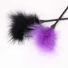 1szt Flirting Feather Black Feather Flirting Whip Sex Zabawki Flirt Miękki Flogger Dla Pary Dorosłych Gry Produkty P0816