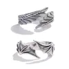 Cluster Rings Angel Demon Wing Couples For Women Hip Hop Open Ring Teen Thumb Jewelry Wedding
