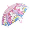 Kids Cartoon Transparent Umbrella Windproof Rain Umbrellas Children EVA Straight Long Handle Kid Girls Sun Protection Portable 2374 Y2