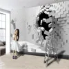 3D Duvar Kağıdı Basit Beyaz Tuğla Duvar Boyama Ev Dekor Oturma Odası Yatak Odası Duvar Su Geçirmez Antifouling Duvar Kağıtları Wallcovering