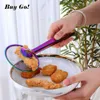 Multi-functional Stainless Steel Fryer Clamp Strainer Filter Spoon With Clip Food Kitchen Oil-Frying BBQ Filter Cooking Tools 210626