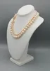Collier noué à la main 6-7mm 8-9mm, perle d'eau douce rose, micro incrustation, fermoir à nœud en zircon, 45-48cm, bijoux à la mode