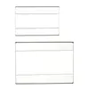 Reklam Display akrylplastens namn Sign Card Flat Holders Prism￤rke ID Visa tydlig T1.2mm Papperspromotion Stor typ 50 st