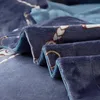 Zestawy pościelowe Michiko Home Textiles 3D Druk Druk Kołdra Kołdry Kołdra Arkusz Poszewka Poliestrowa Podwójna łóżko Cztery Zestaw