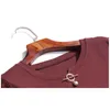 T-shirt a maniche corte patchwork in pizzo con perline Donna Vino rosso Top estivi T in cotone T-shirt casual da donna Tee Femme 210615