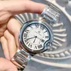 Novo design clássico lazer masculino feminino moda relógios de aço azul quartzo relógios de pulso topo relogies luxo relojes balon alta qua2628