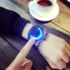 Mens Watches Top Creative Personality Minimalist Leather Waterproof LED Quartz Wrist Watch Male Clock Wristwatches261u