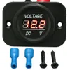 12V-24V Vattentät LED VOLT METER Spänning gauge för motorcykel bil båt marin - blå