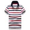 Marka Paski polo Koszulka Mężczyźni Bawełna Wysokiej Jakości Topy Tees Polo Hombre Plus Size 4XL Business Men Brands Polos Koszulki B0604 210518