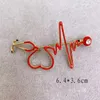 Cute Electrocardiogram Stethoscope Brooch Suit Lapel Pin Multistyle Epidemic Prevention Jewelry Accessories Gift for Doctor Nurse