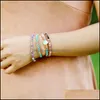 Charm Bracelets Jewelry Women Natural Opal Stone 3 Rows Leather Wrap Bracelet Fancy Femme Boho1850992