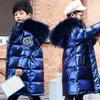 Teenager Autumn Winter Jackets Boys Girls Fashion Hooded Parkas Kids Waterproof Outwear Warm Thicken Cotton Lined Child Clothing 211027