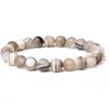 8MM moda zroszony nici kamień naturalny uzdrawiający kryształ Stretch bransoletka z koralików kobiety mężczyźni Handmade kamień szlachetny okrągłe bransoletki biżuteria 30 kolorów