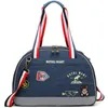 Personalità Fashion Dog Carrier Denim Puppy Borsa a mano Cat Tote Bag Pet Valise Viaggi Escursionismo Shopping Blu