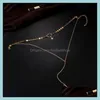 Chokers Necklaces & Pendants Jewelry Simple Gothic Long Bar Choker Necklace For Women Sier Gold Color Chocker Star Collar Gifts Hz Drop Deli