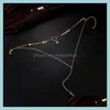 Colliers Colliers Pendentifs Bijoux Simple Gothique Long Bar Collier Ras Du Cou Pour Les Femmes Sier Or Couleur Chocker Star Collier Cadeaux Hz Drop Deli