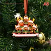 Noel Süslemeleri Aile Kolye Süs DIY Dekor Hediye Kişiselleştirilmiş Noel Ağacı Dekorasyon Ren Geyiği Hangin
