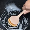 Long Handle Pot Brush Kitchen Pan Dish Bowl Washing Cleaning Tools Portable Wheat Straw Household Clean Brushes5032932