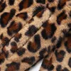 Chaquetas de hombre Streetwear Leopard Print Zip Subir Cardigan Abrigos Hip Hop Lamb Loambo Hombres Otoño Invierno Harajuku Abrigo suelto Outwear 2021