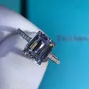 2020 Emerald Cut 3ct Lab Diamond Ring 925 Sterling Zilveren Sieraden Engagement Wedding Band Ringen Voor Vrouwen Bridal Party Accessoire Y0723