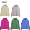 Toppies Herfst Winter Vrouwen Mode Lange Mouw Fleece Hooded Sweatshirts + Fleece Warme Broek Solid Color Sportkleding 210909
