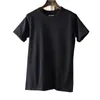 Clássico Mens Senhoras Altas Qualidade Camiseta Em Torno Do Pescoço Manga Curta Preto Branco Moda Multicolor Alta Qualidade Tees