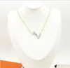 Europe America Necklace Bracelet Jewelry Sets Lady Women Engraved Initials With Full Diamond Pendant Fashion Jewelrys Set