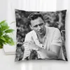 Caso de travesseiro personalizado dupla face quadrado tom hiddleston estrela capas de almofada para casa sofá cadeira fronhas decorativas com zíper2660497