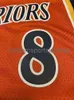 Erkek kadın gençlik 8 monta ellis turuncu basketbol forması nakış herhangi bir isim numarası ekleyin