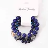 3 Sets böhmische Perlenarmbänder für Damen und Mädchen, mehrschichtig, dehnbar, stapelbar, Elefantenflügel-Marmor-Armband, mehrfarbiger Schmuck