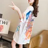 Women's T-Shirt 2022 O Neck Plus Size Hoodie T Shirt Woman Summer Short Sleeve Fashion Loose Korean Style Women Shirts