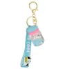 Personnalité flottant chaton porte-clés surf chat dérive bouteille dame sac à main voiture porte-clés pendentif enfants cadeau jouet