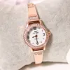 Diamond Watch Fashion 2022 Brand Leisure Small Dial Gold Stone Ying Montre Women's G230529