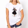 Femmes dame lettre impression T-Shirt été mode T-Shirt drôle t-shirts Harajuku à manches courtes t-shirts occasionnels lovrly hauts T-Shirt