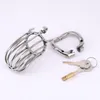 Chastity Device Stainless Steel Cock Cage Prevents Derailment Penis Locking Bondage Sex Toys For Men