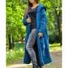 Sweater coat cardigan kvinnor plus storlek solid färg långärmad fläta sticka huva överrock lösa damer tröjor 211011