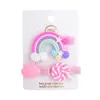 Baby Girls Barrettes Lollipop Cloud shape Rainbow Clips Hairpins Infant Colorful Hairgrips Children Wrapped Safety BB Clip Kids Ha3923034