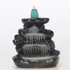 NEWCandle Holders Ceramic Waterfall Incense Burner Set, Handcraft Lotus Pond Censer Ash catcher Backflow Incenses Holder RRD12821