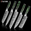 Xituo kök kniv set kock knivar laser damaskus mönster ultra skarp japanska santoku nakiri cleaver skivning knivar 1-5 st