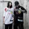 Gonthwid Graffiti Inkt Print Tshirts Hip Hop Punk Rock Hipster Streetwear Tees Shirts Mannen Zomer Toevallige Korte Mouw Tops Mannelijke 210623