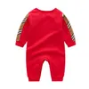 Spring Autumn Baby Long Sleeve Rompers Cotton Toddler Plaid Jumpsuits Infant Kids Onesies Newborn Clothes Sleepwear