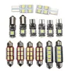 14 pcs carro led placa de leitura interior lâmpada bulbo substituição branco para vw transporter t5