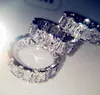 Pierścienie klastra biżuteria 18k biały naturalny 3 biżuteria kamień szlachetny 18 K Złoty pierścień dla kobiet mężczyzn Aessories Drop dostawa