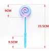 Outdoor Games Lighting up flashing Lollipop wand LED glow stick Funny Halloween Christmas Hen Club Party Fa'vors kid girl fancy dress prop