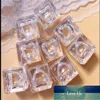 Packing Bottles Eye shadow box Mini Empty Square Lipstick Container Plastic Heart Shape Cosmetic Clear Cute Lip Rouge Case Lipgloss 1g