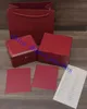 China Dhgate Watches 21 22 Luxury Boxes Watch Red Square för Watches Box Whit Booklet Card and Papers in English270H