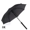 Umbrellas Brand Men Long Handle Japanese Samurai Umbrella Stylish Black Ninja Sword Katana Large Windproof YS012562150