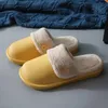 Plush Warmth Slippers for Autumn Winter Wear Waterproof Thick-Soled Non-Slip Shoes Indoor Household Couple Plush Sandals